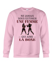 la boxe - sous estimer une femme Crewneck Sweatshirt thumbnail
