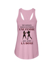 la boxe - sous estimer une femme Ladies Flowy Tank thumbnail