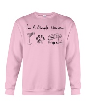 Simple woman cocktail dog camper PT 0000 Crewneck Sweatshirt tile