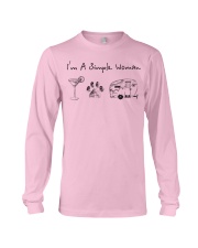 Simple woman cocktail dog camper PT 0000 Long Sleeve Tee tile