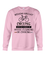 cycling-weekend forecast-cooking Crewneck Sweatshirt thumbnail