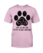 Dog - life is better Classic T-Shirt thumbnail