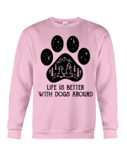 Dog - life is better Crewneck Sweatshirt thumbnail
