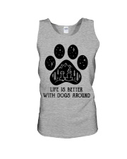 Dog - life is better Unisex Tank thumbnail