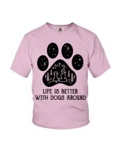 Dog - life is better Youth T-Shirt thumbnail