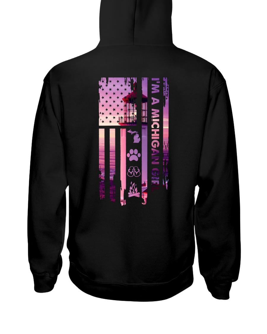 Michigan USA LIGHT HOUSE cfire 4 PT Hooded Sweatshirt
