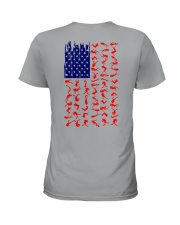 Scuba Diving Us Flag Ladies T-Shirt thumbnail