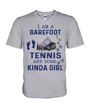 I Am A Barefoot Kinda Girl - Tennis PT V-Neck T-Shirt thumbnail