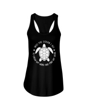 Scuba Diving Turtle ocean to go Ladies Flowy Tank tile