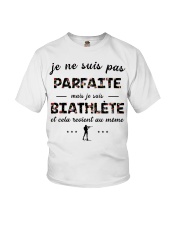 Biathlète - Je ne Suis Pas Parfaite Youth T-Shirt thumbnail