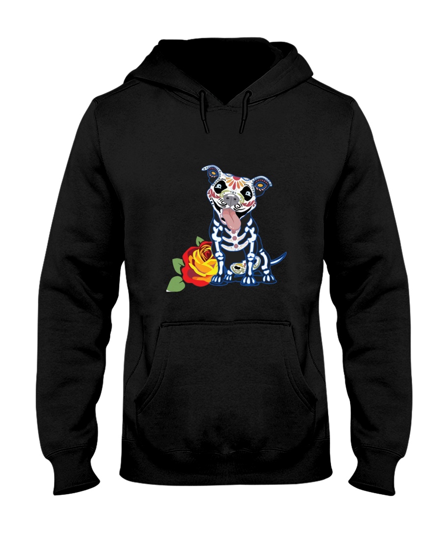dog - pitbull tattoos Hooded Sweatshirt