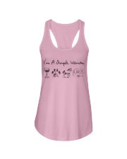 Simple woman wine dog horse caravan PT 0000 Ladies Flowy Tank tile