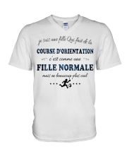 Fille Normale - Course dorientation V-Neck T-Shirt thumbnail