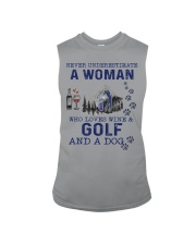 Never Underestimate A Woman - Golf Sleeveless Tee thumbnail