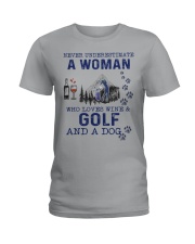 Never Underestimate A Woman - Golf Ladies T-Shirt thumbnail