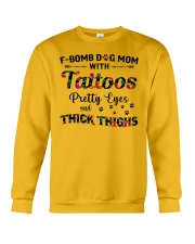 Dog - Fbom dog mom Crewneck Sweatshirt thumbnail