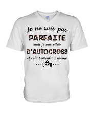 D'Autocross - Je ne Suis Pas Parfaite V-Neck T-Shirt thumbnail