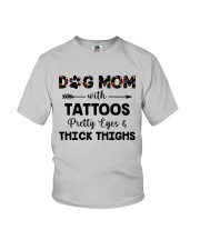 dog mom with tattoos Youth T-Shirt thumbnail