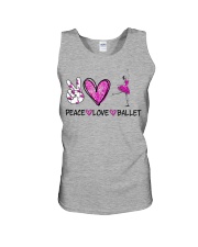Peace Love Ballet Unisex Tank thumbnail