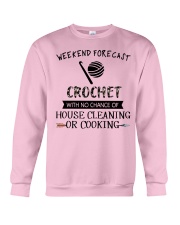 crochet-weekend forecast-cooking Crewneck Sweatshirt thumbnail