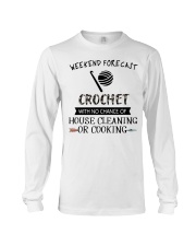 crochet-weekend forecast-cooking Long Sleeve Tee thumbnail