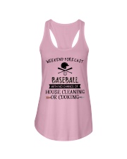 baseball-weekend forecast-cooking Ladies Flowy Tank thumbnail