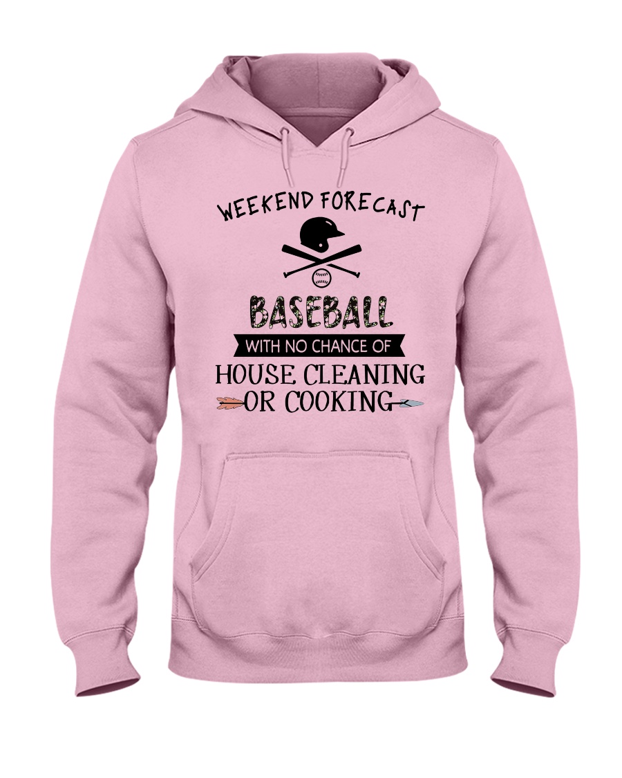 baseball-weekend forecast-cooking Hooded Sweatshirt