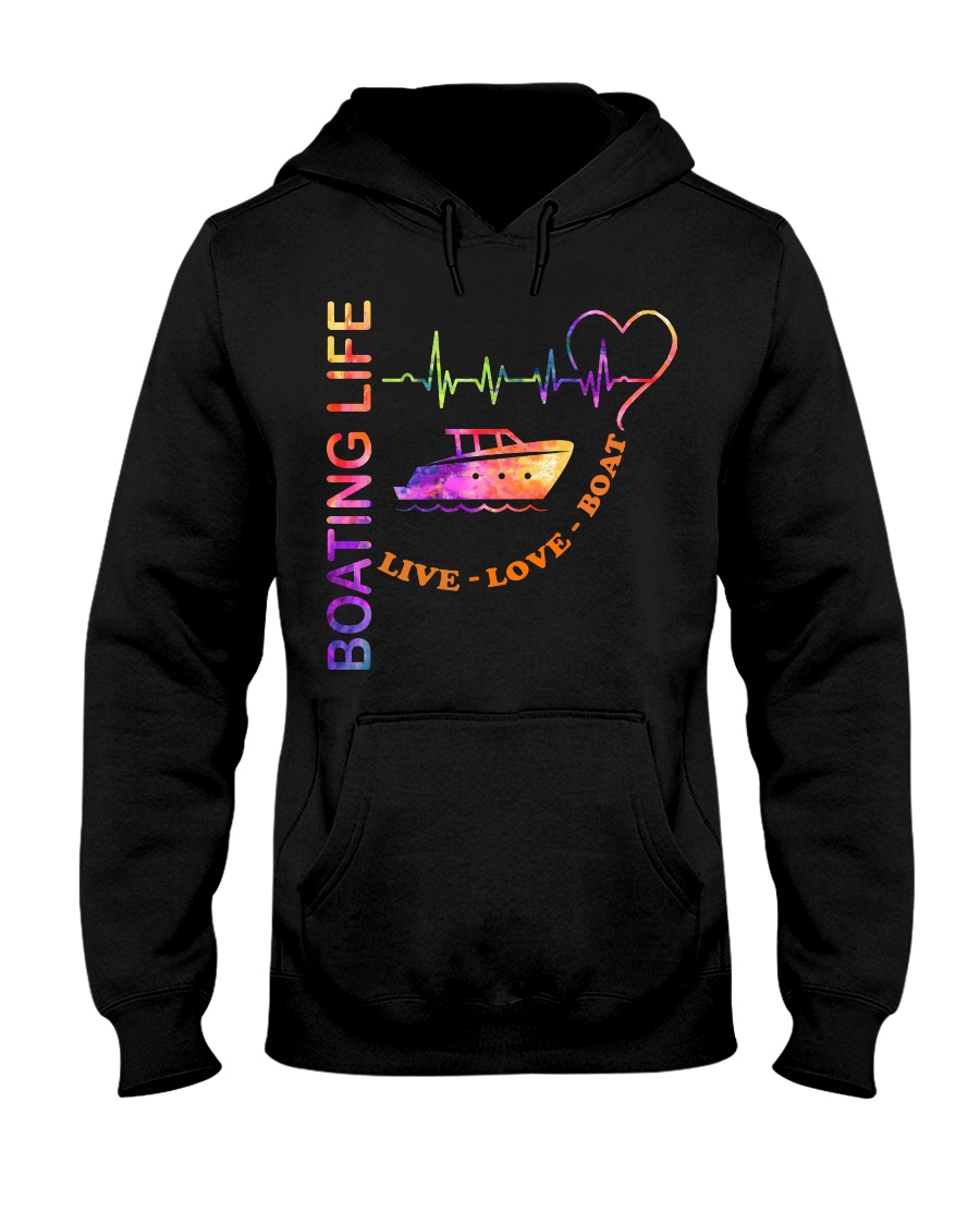 heartbeat life-boat Hooded Sweatshirt