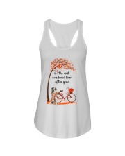 Great Pyrenees Dog - Autumn Ladies Flowy Tank thumbnail