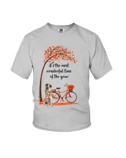 Great Pyrenees Dog - Autumn Youth T-Shirt thumbnail