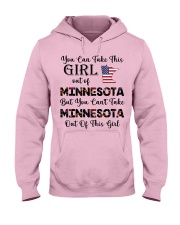 Minnesota girl - you can Hooded Sweatshirt front