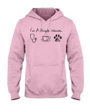 Nurse - simple woman Hooded Sweatshirt front