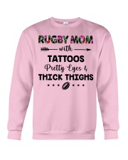 Rugby mom with tattoos Crewneck Sweatshirt thumbnail