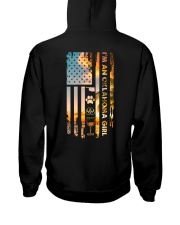 Oklahoma USA Flag Hooded Sweatshirt back