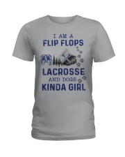I Am A Flip Flops Kinda Girl - Lacrosse Ladies T-Shirt thumbnail