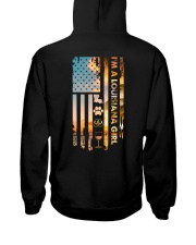 Louisiana USA Flag Hooded Sweatshirt back