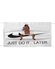 Just-do-it-later Cloth face mask front