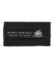 Lord of the Rings Gandalf You Shall Not Pass Cloth face mask front