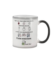 I hate everyone Color Changing Mug tile