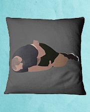 He is tired Square Pillowcase aos-pillow-square-front-lifestyle-2