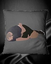 He is tired Square Pillowcase aos-pillow-square-front-lifestyle-34