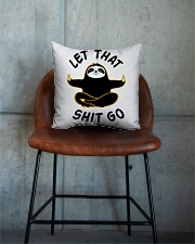 Let that shit go Square Pillowcase aos-pillow-square-front-lifestyle-04