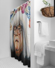 ANGEL LU Shower Curtain aos-shower-curtains-71x74-lifestyle-front-01a
