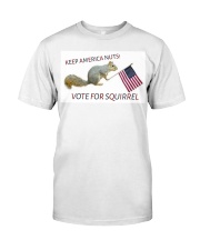 Vote for Squirrel 2020 Classic T-Shirt front