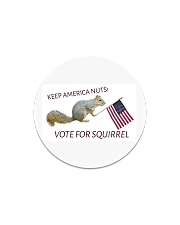 Vote for Squirrel 2020 Circle Magnet thumbnail