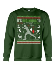 Cross Country Skiing Ugly Christmas Sweater xmas Crewneck Sweatshirt front