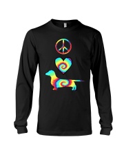 Peace Love Dachshunds Long Sleeve Tee tile