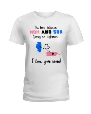 PUERTO RICO ILLINOIS LOVE BETWEEN MOTHER SON Ladies T-Shirt thumbnail