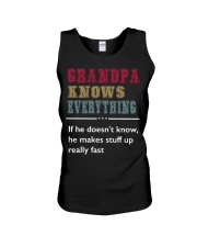 GRANDPA KNOWS EVERYTHING Unisex Tank thumbnail