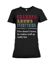 GRANDPA KNOWS EVERYTHING Premium Fit Ladies Tee thumbnail